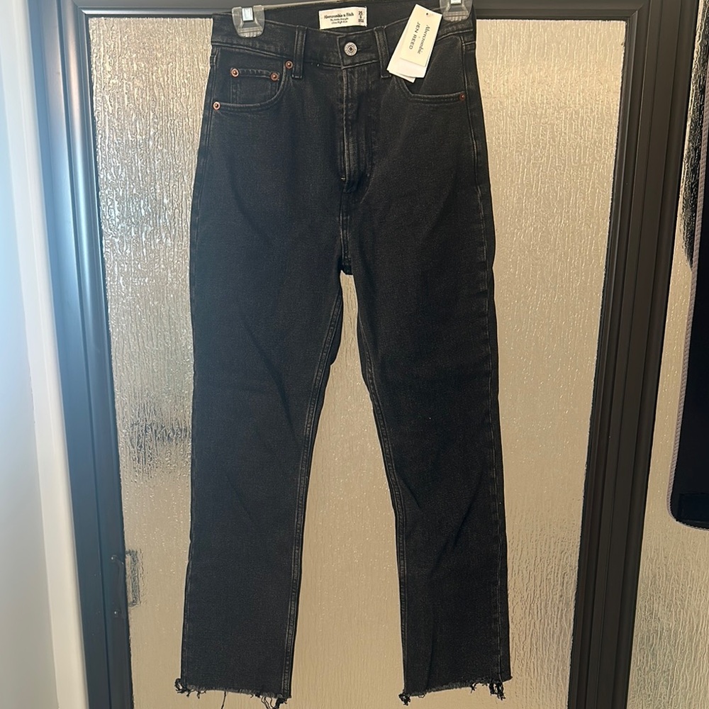 Abercrombie & Fitch Black Straight Jeans Jen Reed